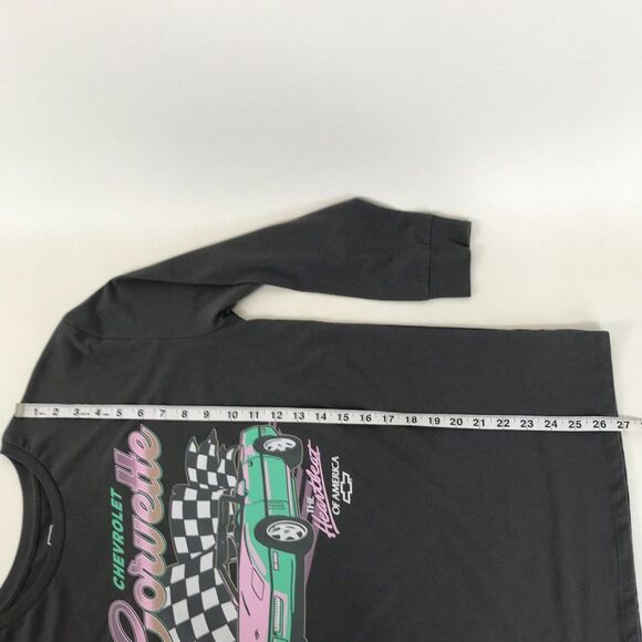 Art Class GM Chevrolet Corvette Graphic T-Shirt Girls' 2X Oversized Long Sleeve - Picture 9 of 10